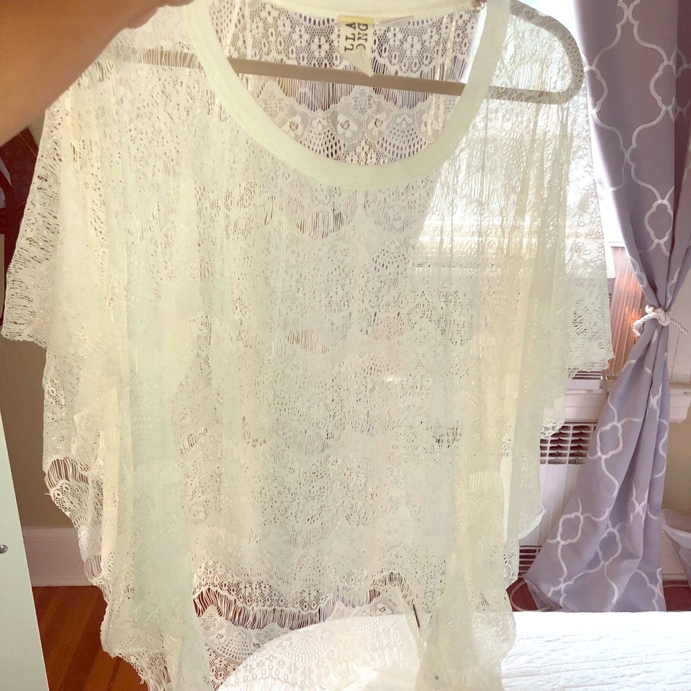 Delicate sheer flowy too